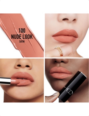 DIOR 100 NUDE LOOK NEW ROUGE DIOR COUTURE LIPSTICK REFILL SATIN 3.5G 
