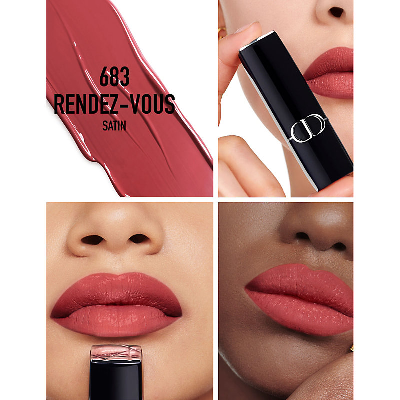 Shop Dior 683 Rendez-vous New Rouge Couture Lipstick Refill Satin 3.5g