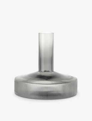 FERM LIVING: Ripple mouth-blown glass carafe 1.1L