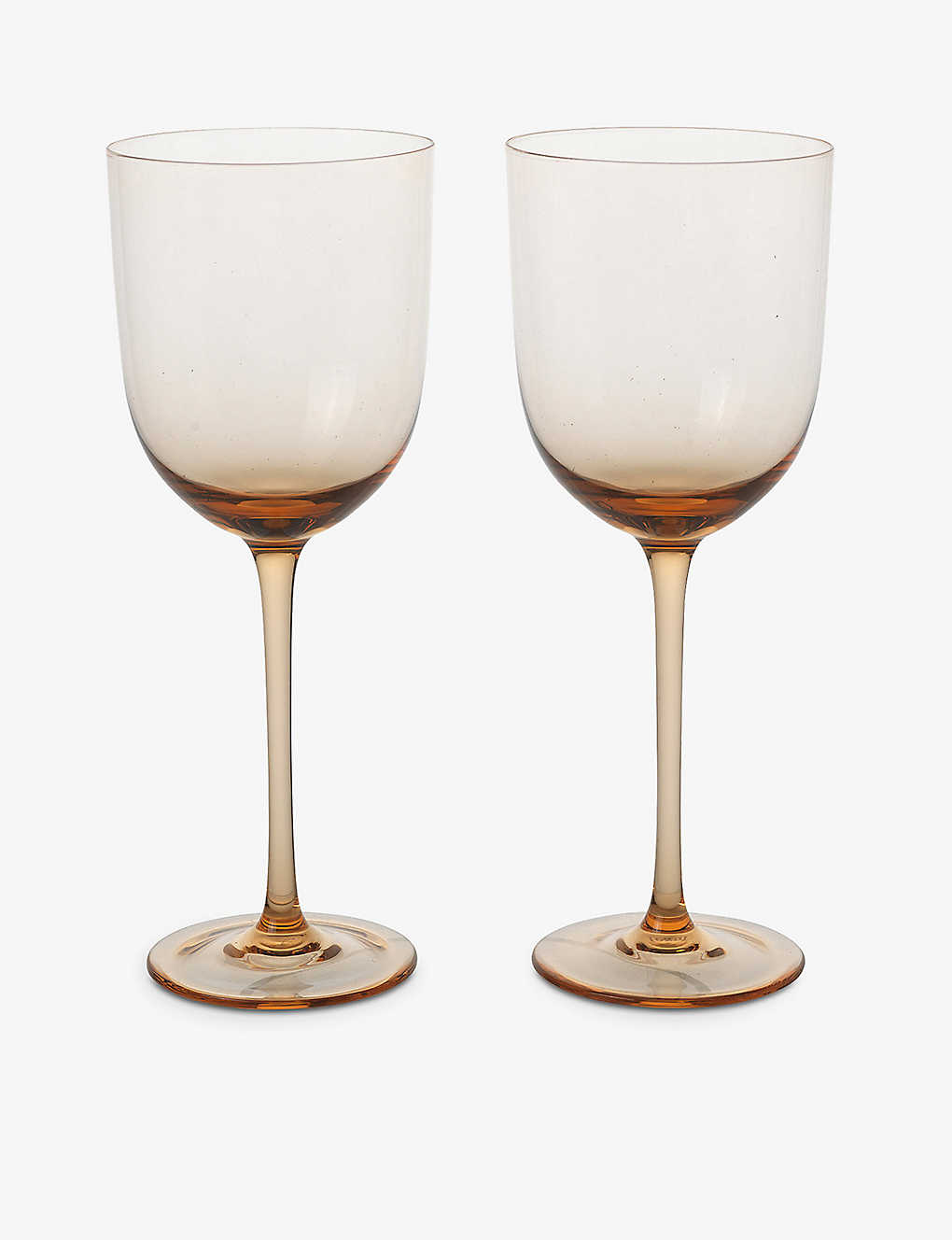 Ferm Living Blush Host Glass White Wine Glasses Set Of 2