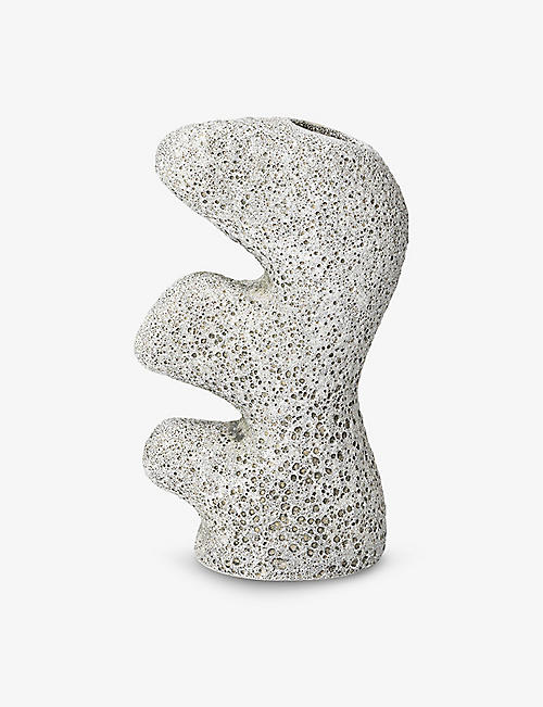 FERM LIVING: Yara abstract stoneware vase 24cm