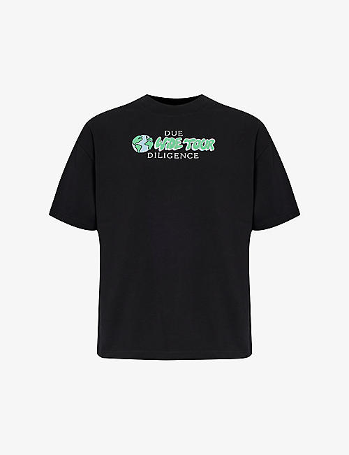 DUE DILIGENCE: World Tour graphic-print organic cotton-jersey T-shirt