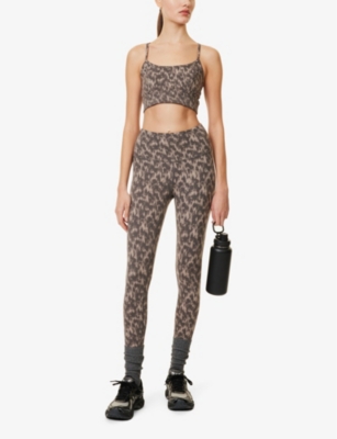 VARLEY: Move Irena Printed Stretch-Jersey Sports Bra