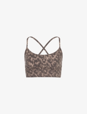 VARLEY: Move Irena Printed Stretch-Jersey Sports Bra