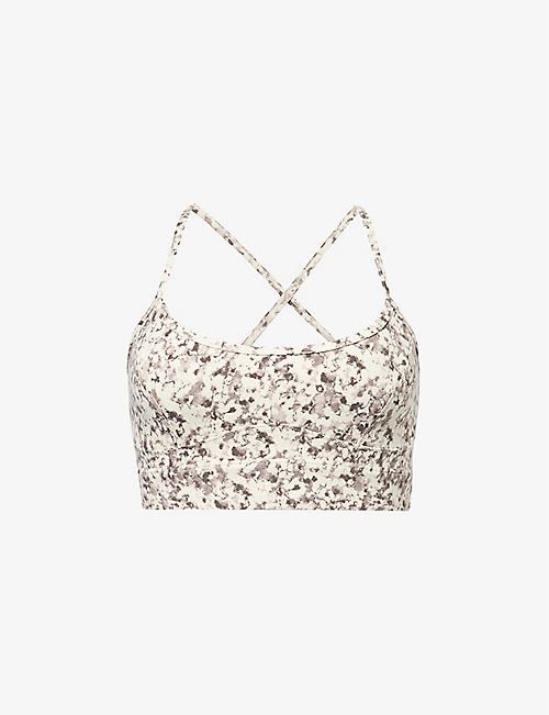 VARLEY: Move Irena printed stretch recycled-polyester sports bra