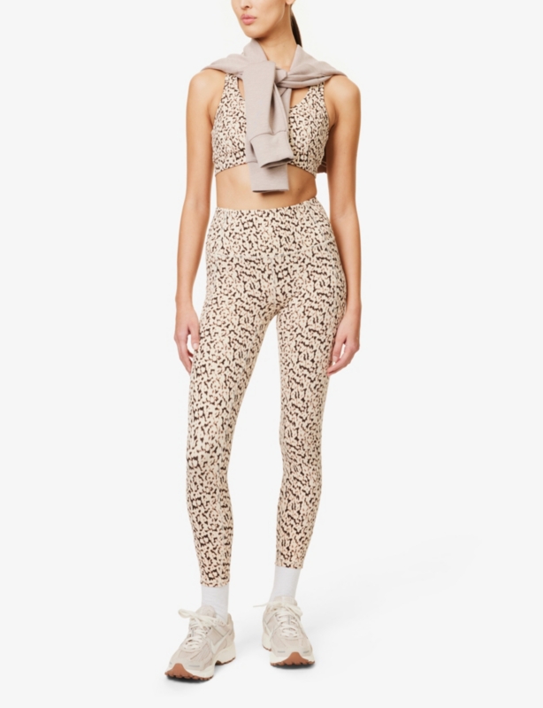"Move Pocket 25"" high-rise printed stretch recycled-polyester leggings"