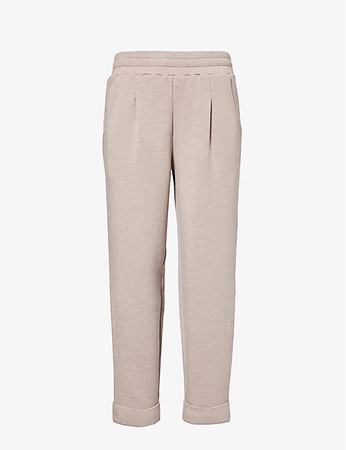 VARLEY: The Rolled Cuff tapered-leg mid-rise stretch-woven jogging bottoms