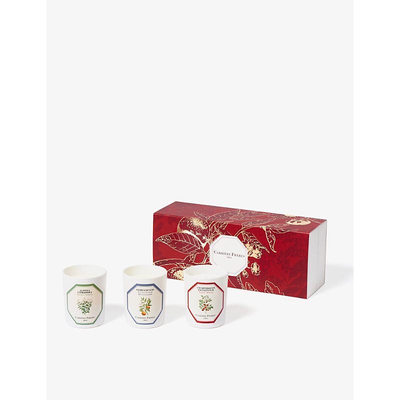 Shop Carriere Freres Botanical Scented Candles Gift Set Of Three