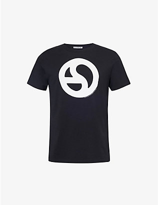 ACNE STUDIOS: Setar graphic-print cotton-blend T-shirt