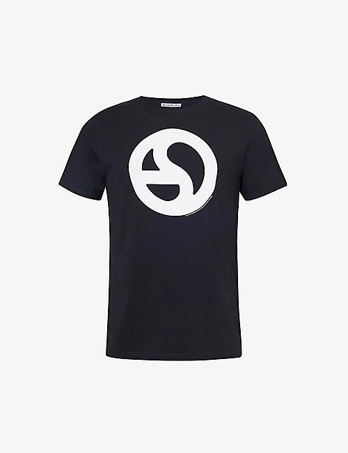 ACNE STUDIOS: Setar graphic-print cotton-blend T-shirt