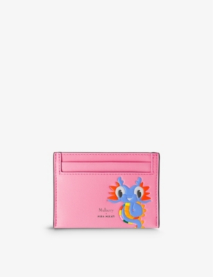 MULBERRY: Mulberry x Mira Mikati graphic-print leather card holder