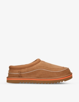 UGG: Tasman braided-trim suede slippers