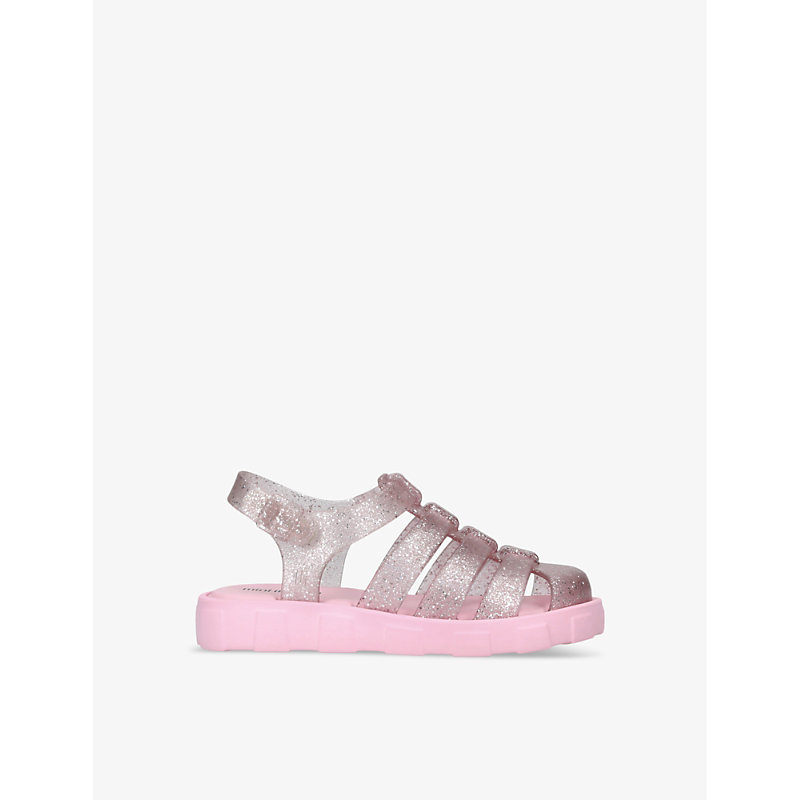 Mini Melissa Girls Pale Pink Kids' Megan Bb Scented Jelly-rubber Sandals