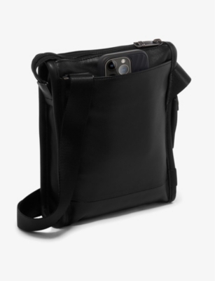 Alpha 3 small leather cross-body bag