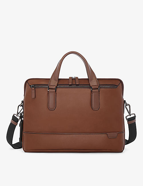 TUMI: Harrison Sycamore leather briefcase