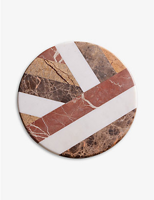 SOHO HOME：Parfett 圆形大理石餐板 30 厘米