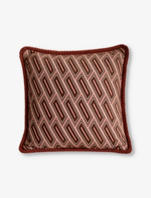 SOHO HOME: Vende geometric-pattern woven cushion 50cm x 50cm