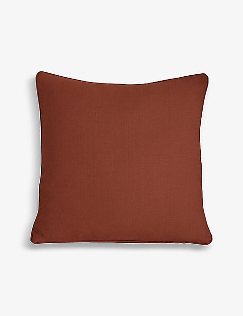 SOHO HOME: Vinnie large square linen cushion 65cm x 65cm