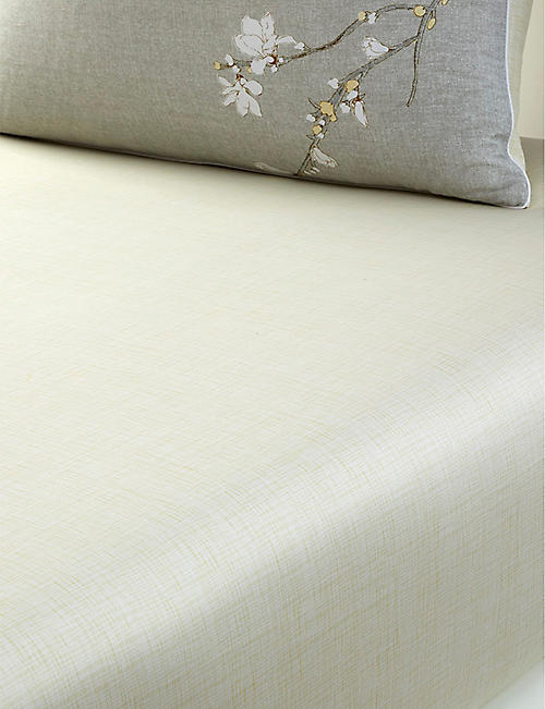 BOSS: Almond Flowers single fitted cotton sheet 90cm x 200cm