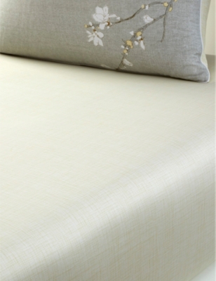 Shop Hugo Boss Boss Multicoloured Almond Flowers Single Fitted Cotton Sheet 90cm X 200cm