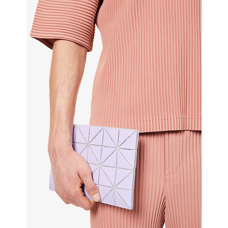 Shop Bao Bao Issey Miyake Womens Lavender Lucent Gloss Pvc Pouch