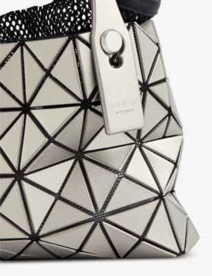 Shop Bao Bao Issey Miyake Women's Silver Lucent Mini Pvc Tote Bag