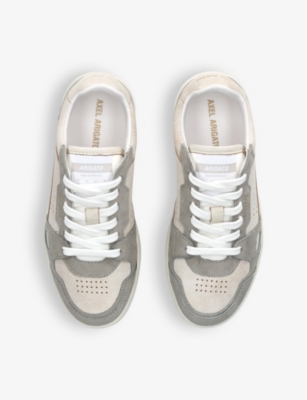 Shop Axel Arigato Womens White/oth Dice Lo Leather And Recycled-polyester Low-top Trainers