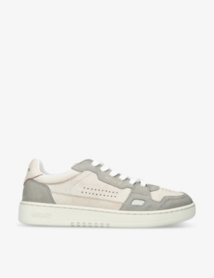 Shop Axel Arigato Womens White/oth Dice Lo Leather And Recycled-polyester Low-top Trainers