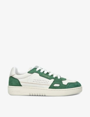 Shop Axel Arigato Women's Green Oth Dice Lo Leather And Recycled-polyester Low-top Trainers