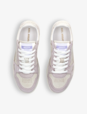 Shop Axel Arigato Women's Lilac Dice Lo Leather And Recycled-polyester Low-top Trainers