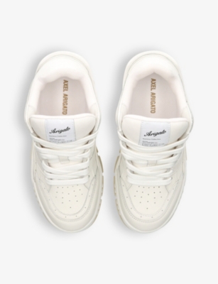 Axel Arigato Perforated Round Toe Sneaker With Recycled Dustbag In White/oth