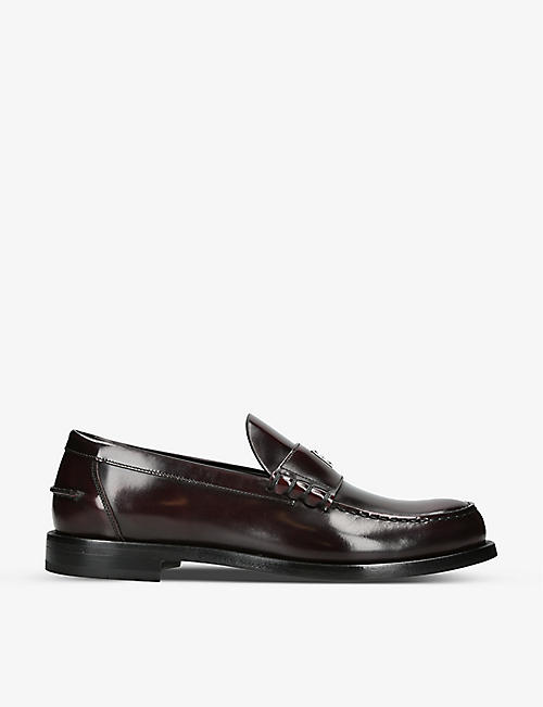 GIVENCHY: Mr G panelled leather loafers