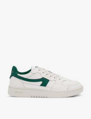 Shop Axel Arigato Women's White/oth Dice-a Panelled Leather And Suede Low-top Trainers