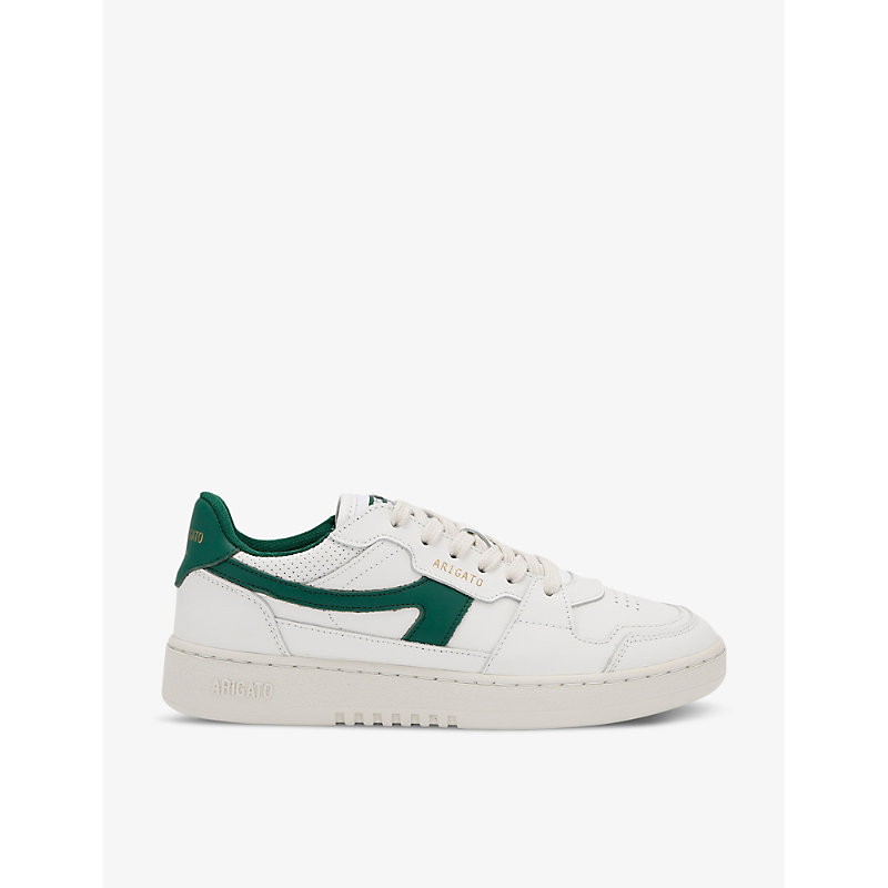 Shop Axel Arigato Dice-a Panelled Leather And Suede Low-top Trainers In White/oth