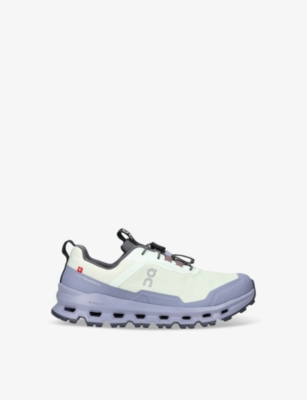 On Running Kids' Cloud Hero Logo-print Woven Low-top Trainers In Lilac