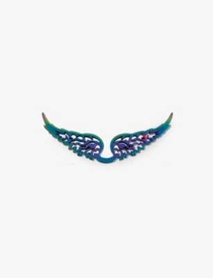 Shop Zadig & Voltaire Zadig&voltaire Womens Rainbow Swing Your Wings Brass Charm