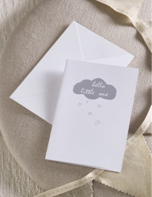 THE LITTLE WHITE COMPANY: Hello Little One greeting card