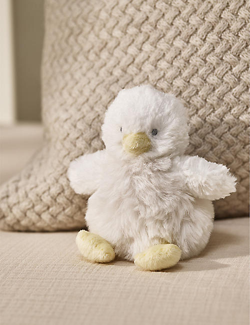 THE LITTLE WHITE COMPANY: Pom Chick mini stuffed toy 12.5cm