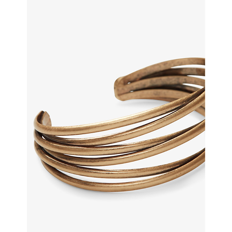 Shop The White Company Gold Bird's Nest Gold-plated Brass Bangle