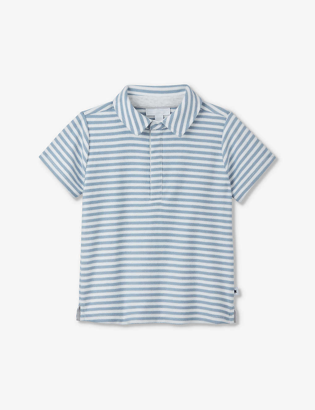 The Little White Company Babies'  Stripe Striped Terry Organic-cotton Polo Shirt 0-18 Months