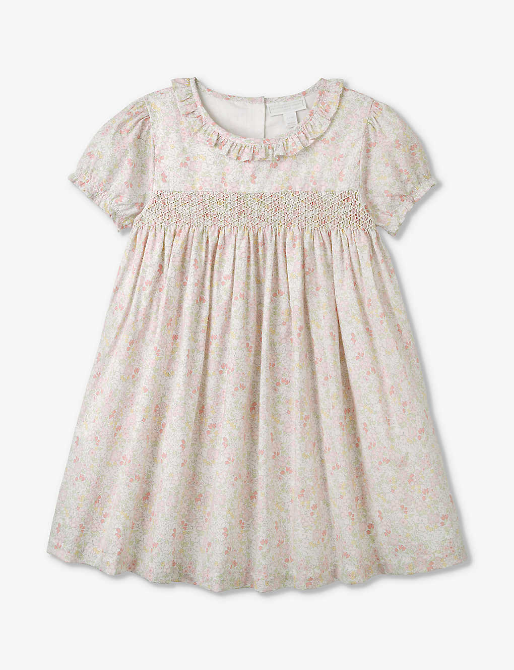 The Little White Company Babies'  Multi Petunia Hand-smocked Organic-cotton Dress 18 Months - 6 Years