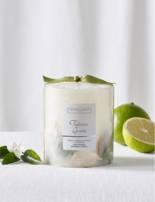 Shop The White Company Tuscan Grove Medium Scented Mineral-wax Candle 834g In None/clear