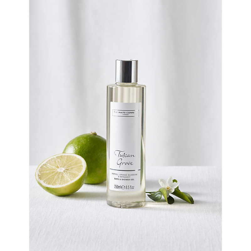 Shop The White Company None/clear Tuscan Grove Scented Bath And Shower Gel 250ml