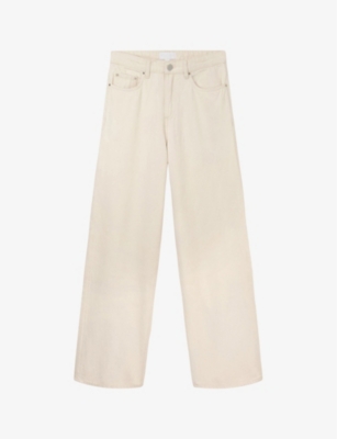 White company linen on sale trousers