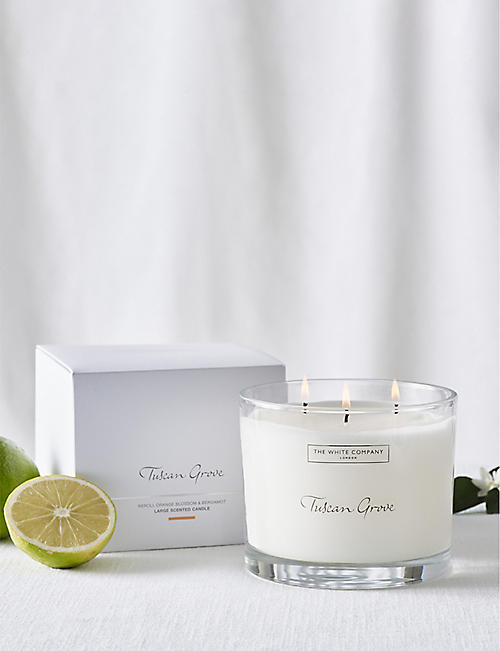 THE WHITE COMPANY: Tuscan Grove large mineral-wax scented candle 770g