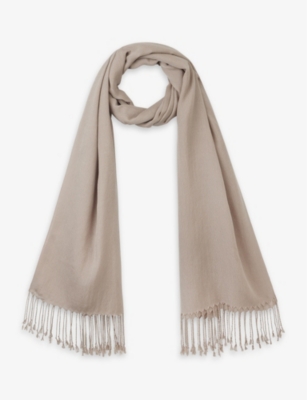 White company hot sale cashmere scarf