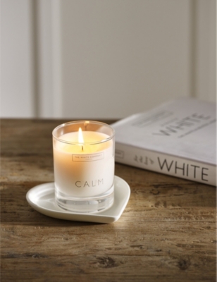 THE WHITE COMPANY: Heart-shape porcelain ceramic soap plate 12cm
