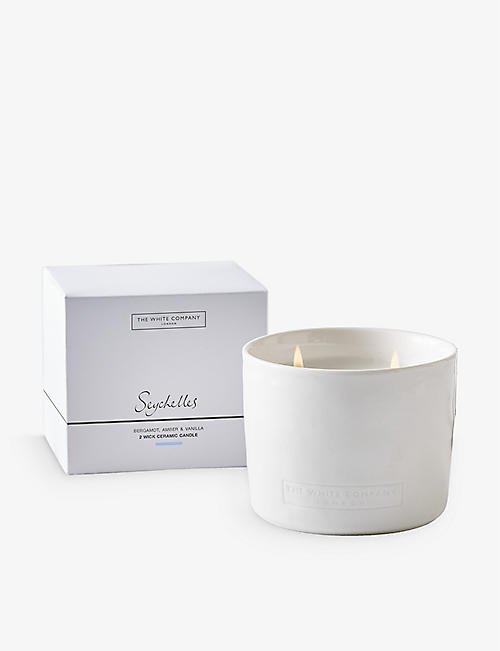 THE WHITE COMPANY: Seychelles scented mineral-wax candle 300g