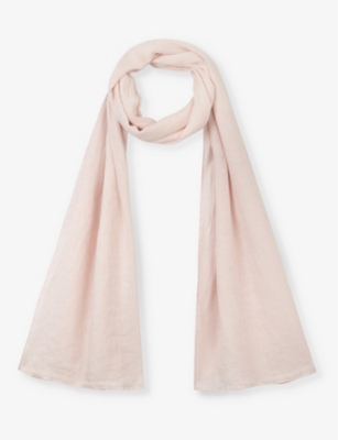 THE WHITE COMPANY: Lightweight linen-gauze scarf