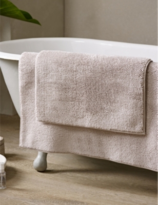 THE WHITE COMPANY: Île de Ré cotton bath mat 50cm x 80cm